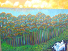 \"Sunrise in Hamakua\" 36x30, by Rick Ryken